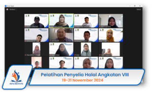 Pelatihan Penyelia Halal Angkatan VIII 19-21 November 2024