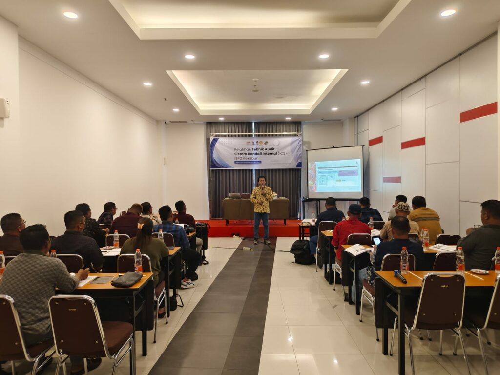 Pelatihan internal auditor ISPO Pekebun, Pelatihan ICS ISPO pekebun, Pelatihan teknik audit ISPO pekebun