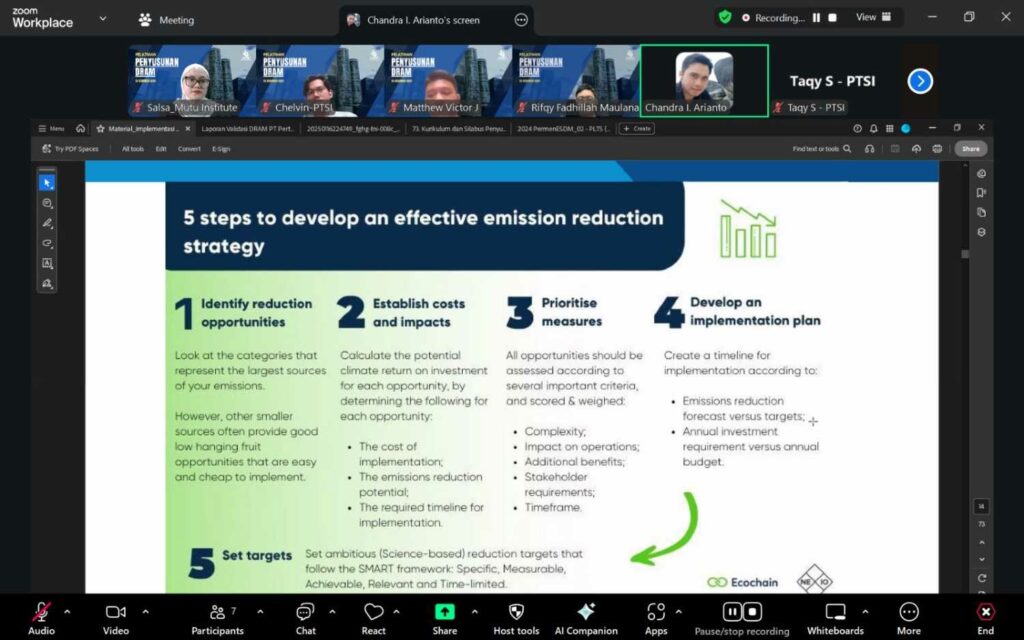 Pelatihan-Penyusunan-DRAM-Mutu-Institute-Nilai-Ekonomi-Karbon
