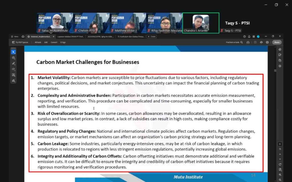 Pelatihan-Penyusunan-DRAM-Mutu-Institute-Nilai-Ekonomi-Karbon