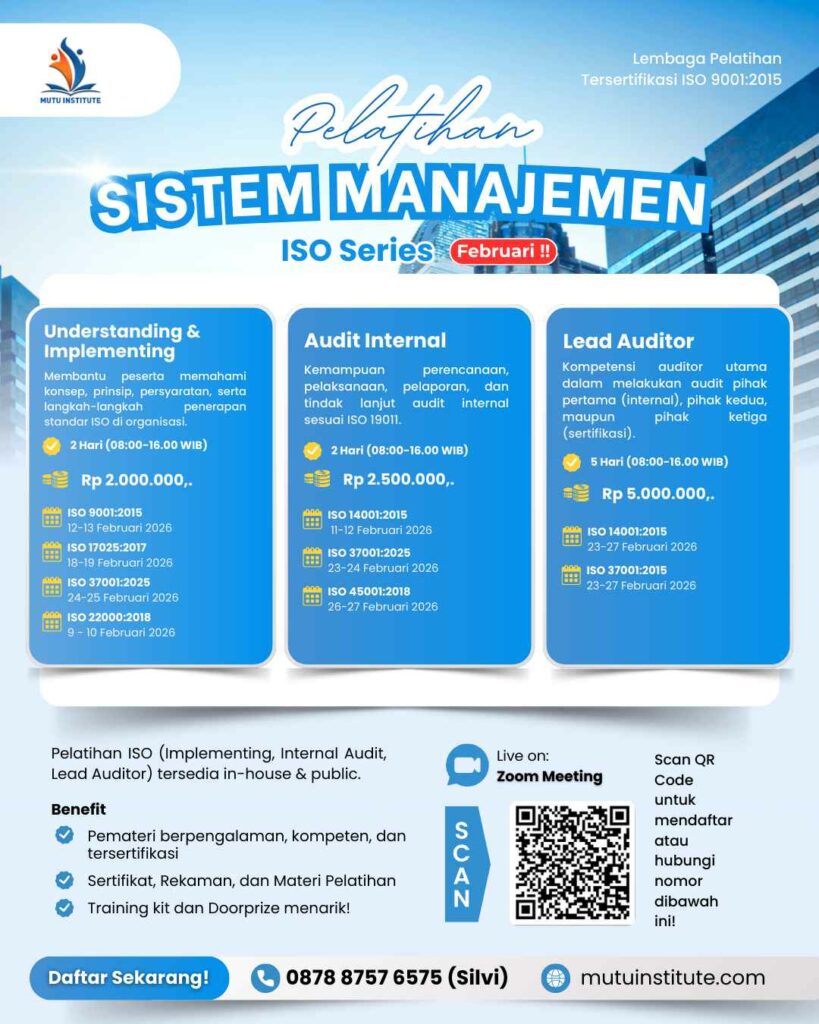 Flyer Pelatihan ISO Series - Februari