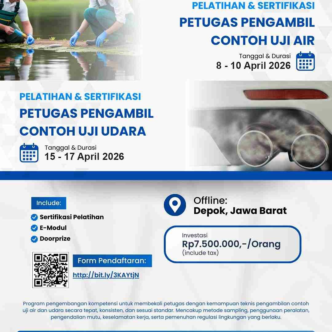 Flyer Sertifikasi Petugas Pengambil Contoh April 2026