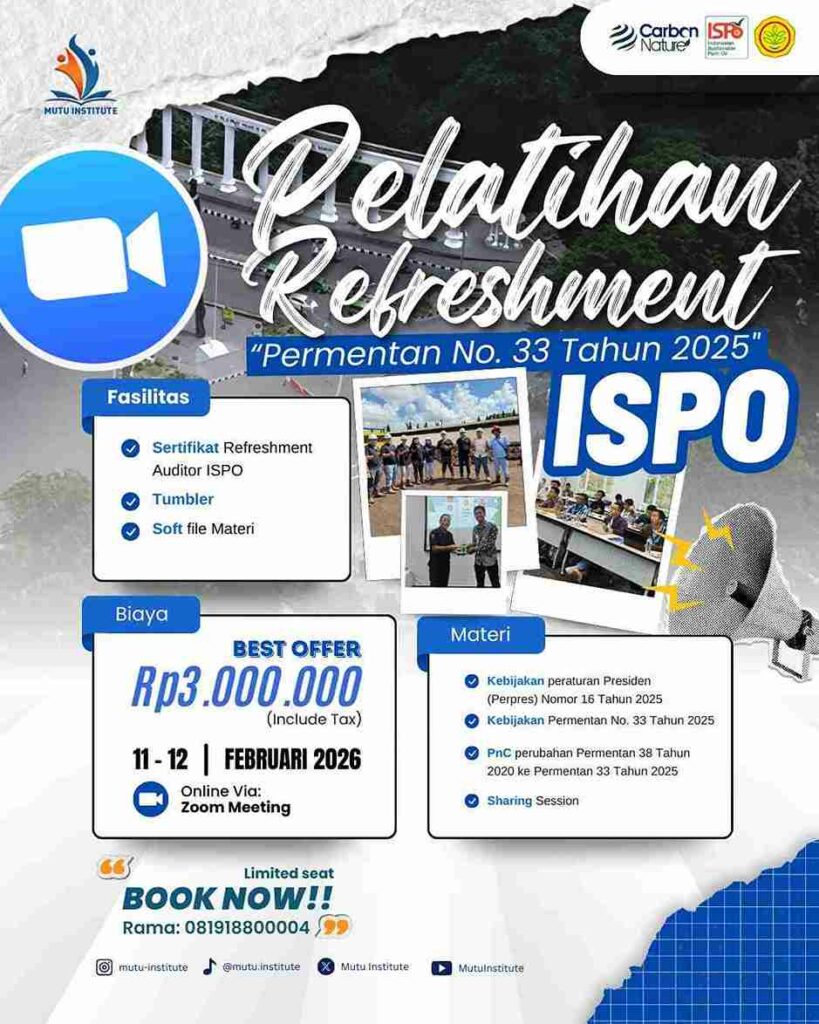 Refreshment ispo - online training - februari 2026 - Mutu institute