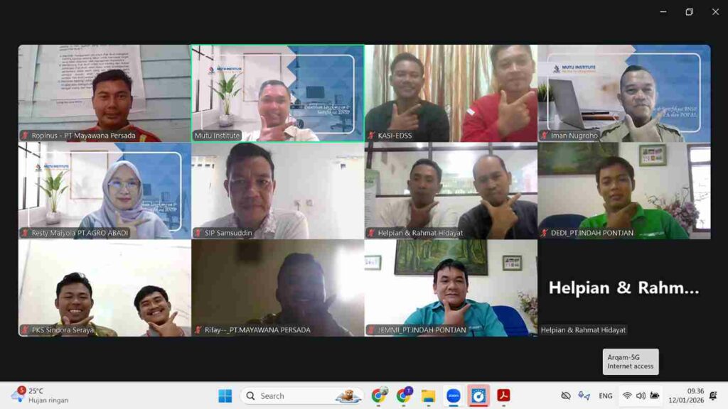 Pelatihan Lingkungan - Mutu Institute - Januari 2026 - compress