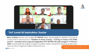 Thumbanil Artikel - ToT - Training of Trainer - PT Antam Tbk - Mutu Institute