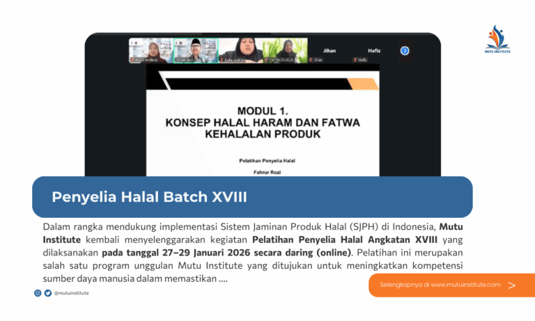 Thumbnail Artikel - Pelatihan Penyelia Halal Batch XVIII - januari 2026