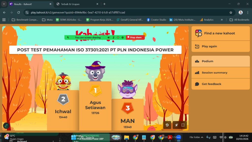 Pelatihan Awareness ISO 37301 2021 Mutu Institute dan PLN Indonesia Power -6