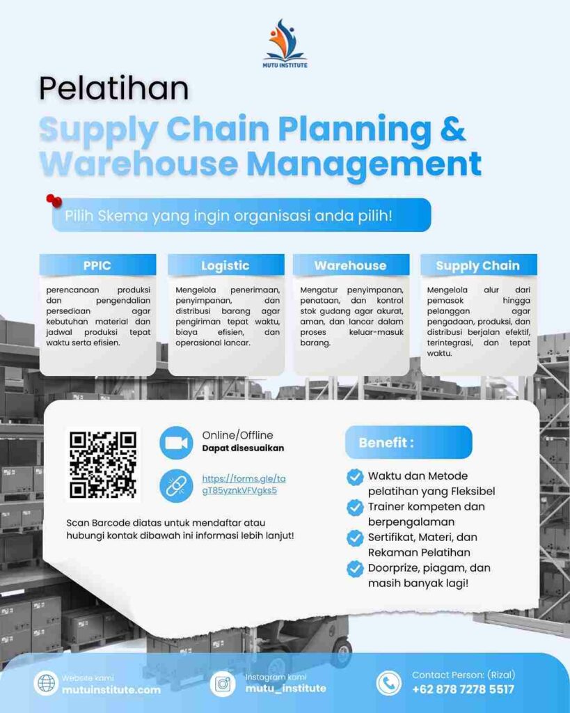 Pelatihan Supply Chain Planning & warehouse Management - Mutu Institute - 2026_11zon