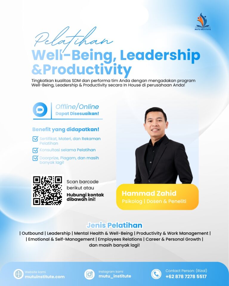 Pelatihan Well-Being - Mutu Institute