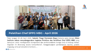 Thumbnail Artikel - Pelaltihan Chef SPPG MBG April 2026