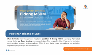 Pelatihan bidang MSDM - April 2026 - Mutu Institute