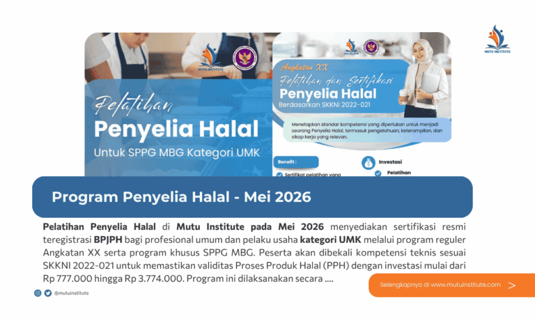 Thumbnail Artikel - Program Penyelia Halal - Mutu Institute