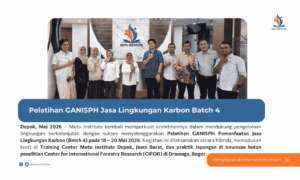 Thumbnail Artikel - Pelatihan GANISPH Jasa Lingkungan Karbon Batch 4 - Mei 2026 - Mutu Institute