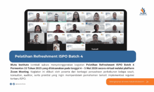 Thumbnail Artikel - Pelatihan Refreshment ISPO Batch 4 - Mei 2026