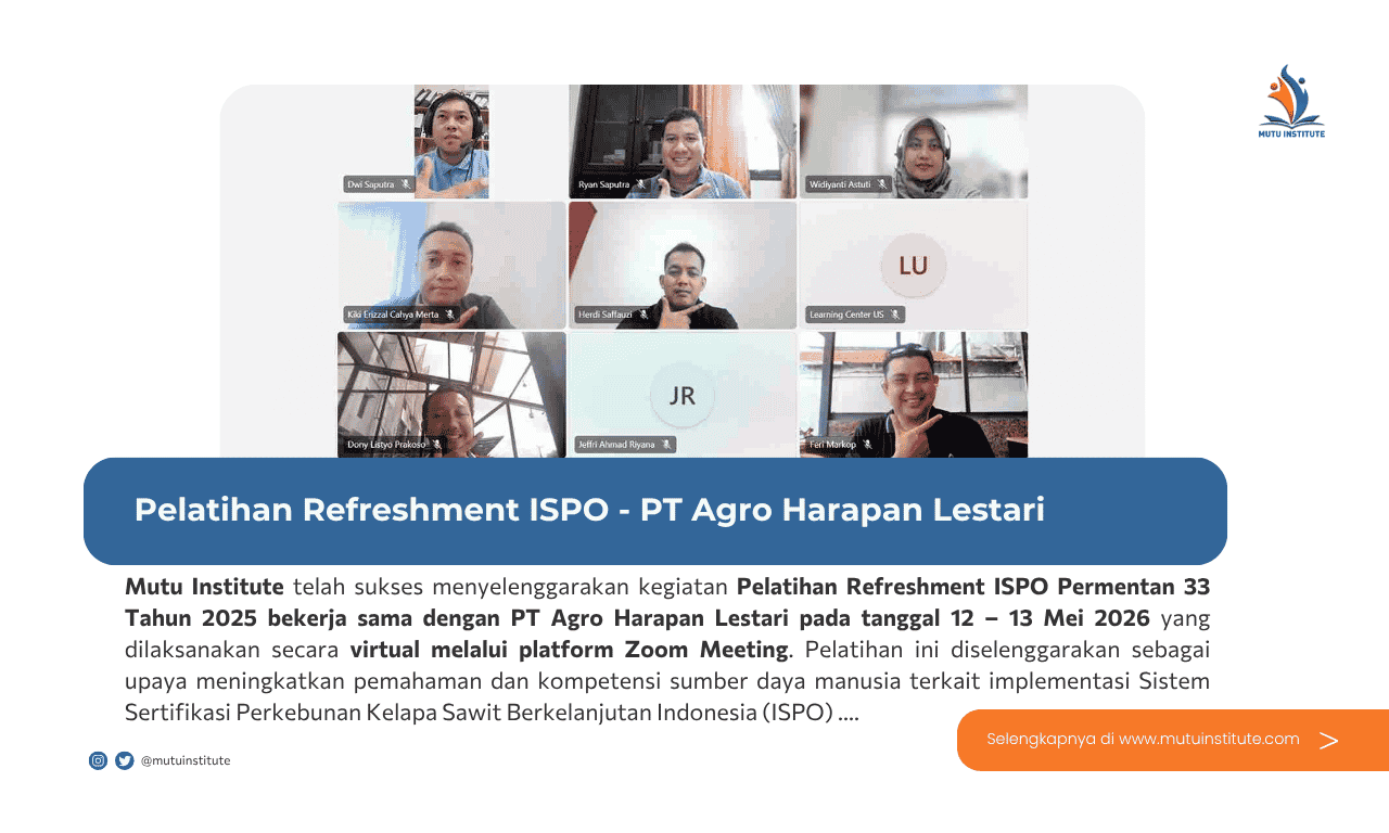 Thumbnail Artikel - Refreshment ISPO - PT Agro Harapan Lestari