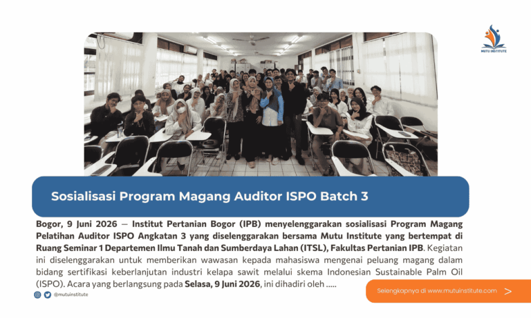 Thumbnail Artikel - Magang Auditor ISPO Batch 3