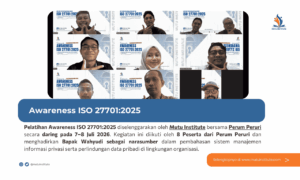 Pelatihan Awareness ISO 27701:2025 Bersama Perum Peruri Perkuat Perlindungan Data Pribadi