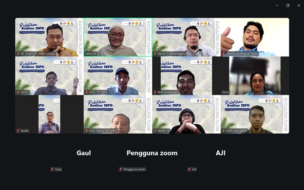 Pelatihan Auditor ISPO - Online Training - Mutu Institute- 1
