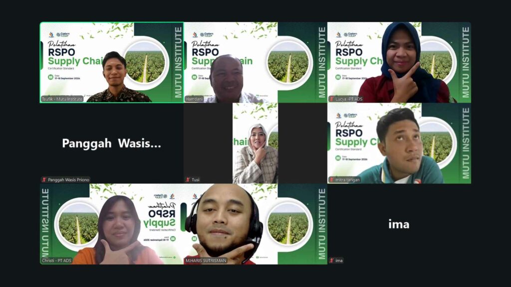 Pelatihan RSPO SCCS - September 2026