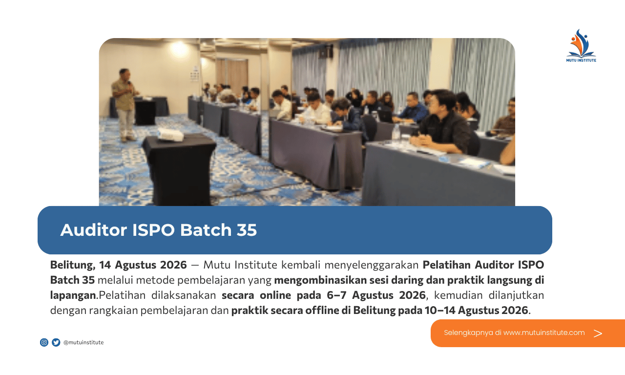 Thumbnail Artikel - Auditor ISPO Batch 35