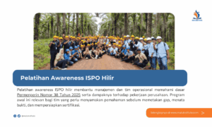 Pelatihan Awareness ISPO Hilir: Materi dan Sasaran Peserta