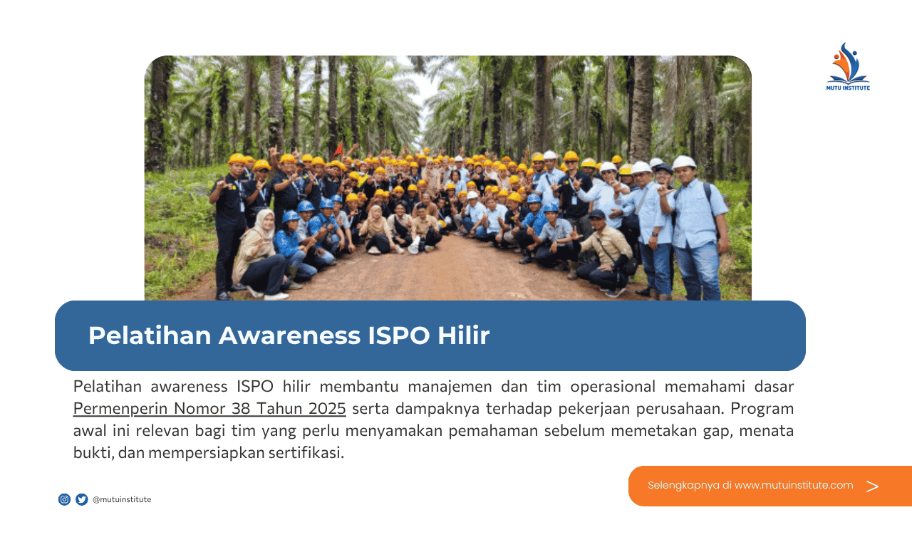 Thumbnail Artikel - Pelatihan Awareness ISPO Hilir