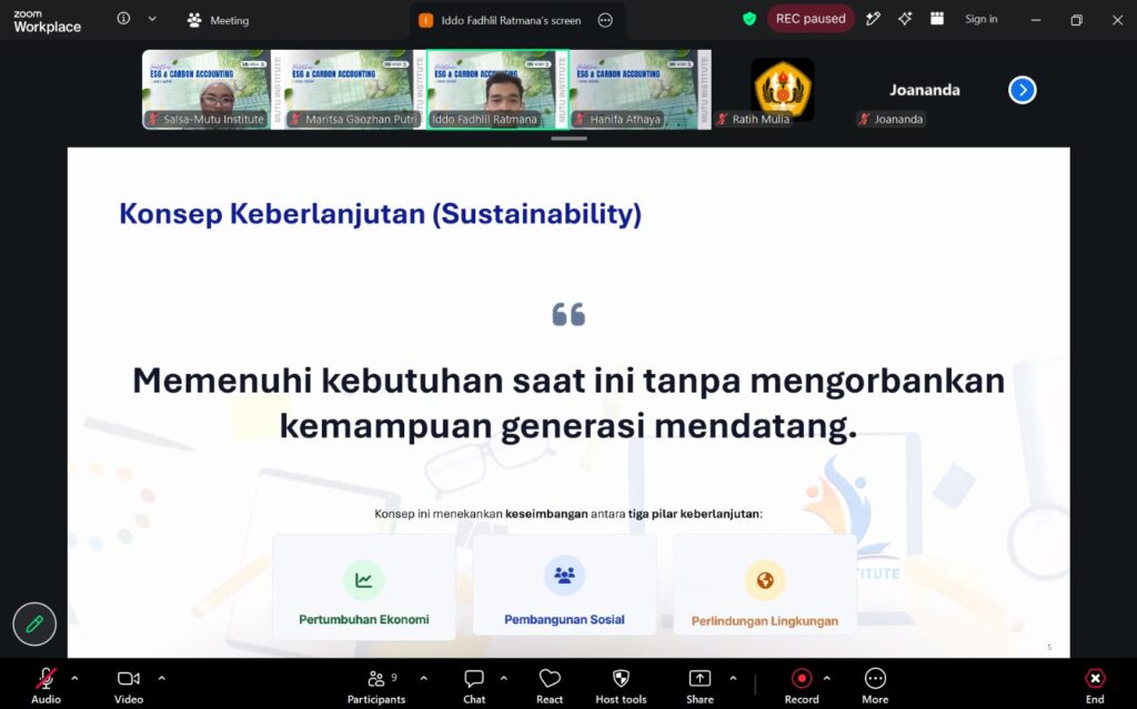 Materi Pelatihan ESG dan Carbon Accounting Mutu Institute bersama CDC Forestry UGM dan Carbon Nature - 3