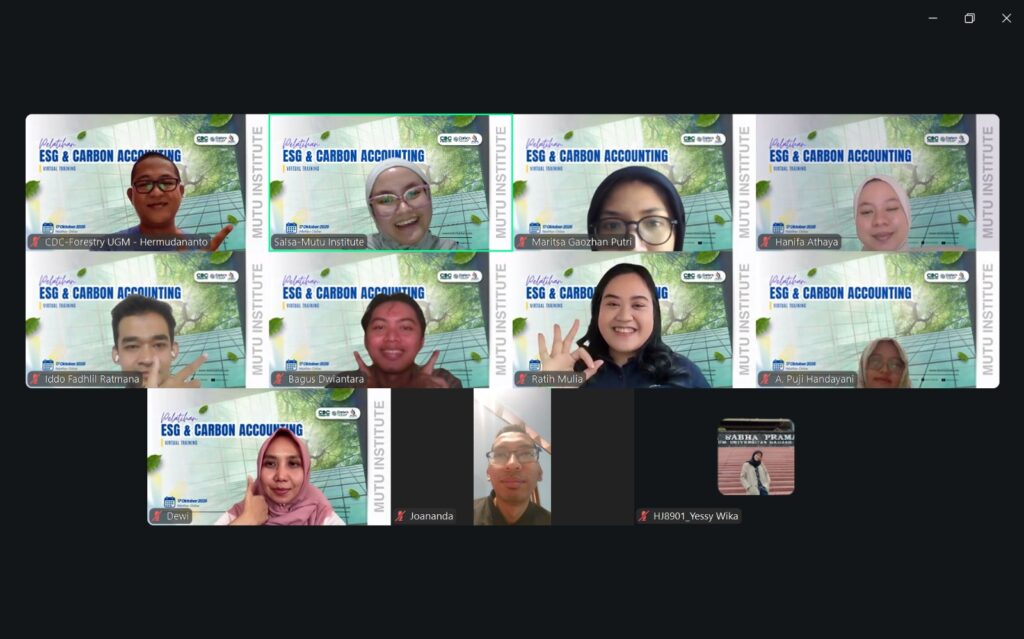 Pelatihan ESG dan Carbon Accounting Mutu Institute bersama CDC Forestry UGM dan Carbon Nature - 2