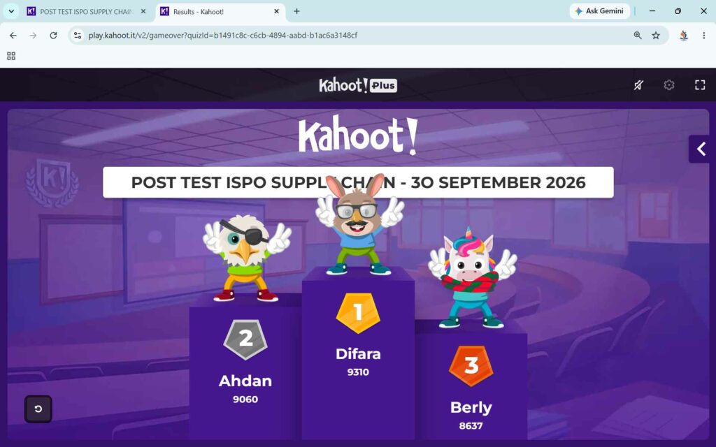Pelatihan ISPO Supply Chain Batch 2 -