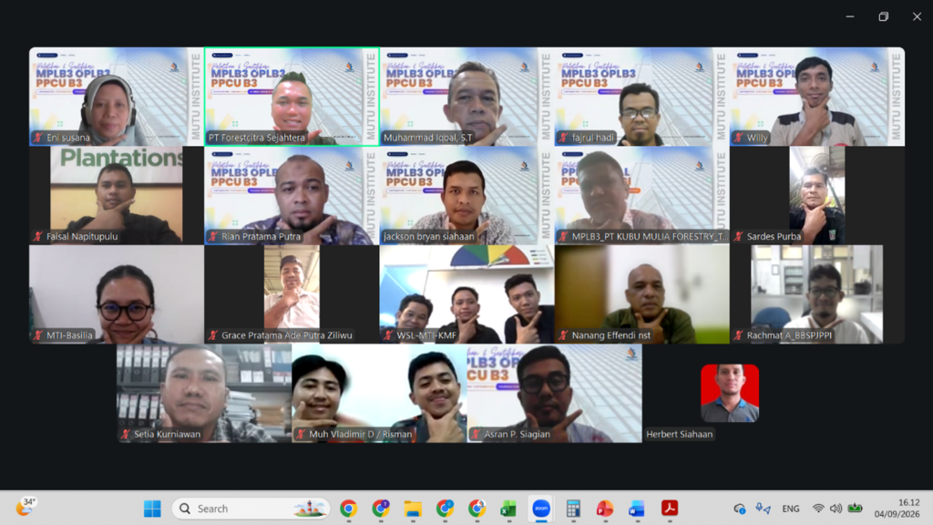 Pelatihan & Sertifikasi Lingkungan Batch 28 Mutu Institute secara hybrid 2026 - 6