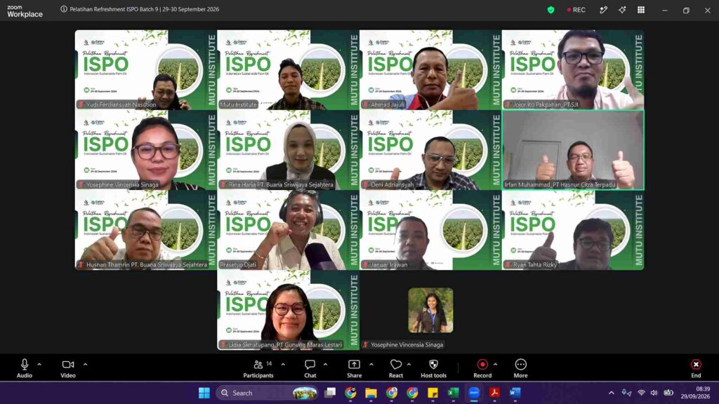 Dokumentasi Refreshment ISPO Batch 9 - Mutu Institute -