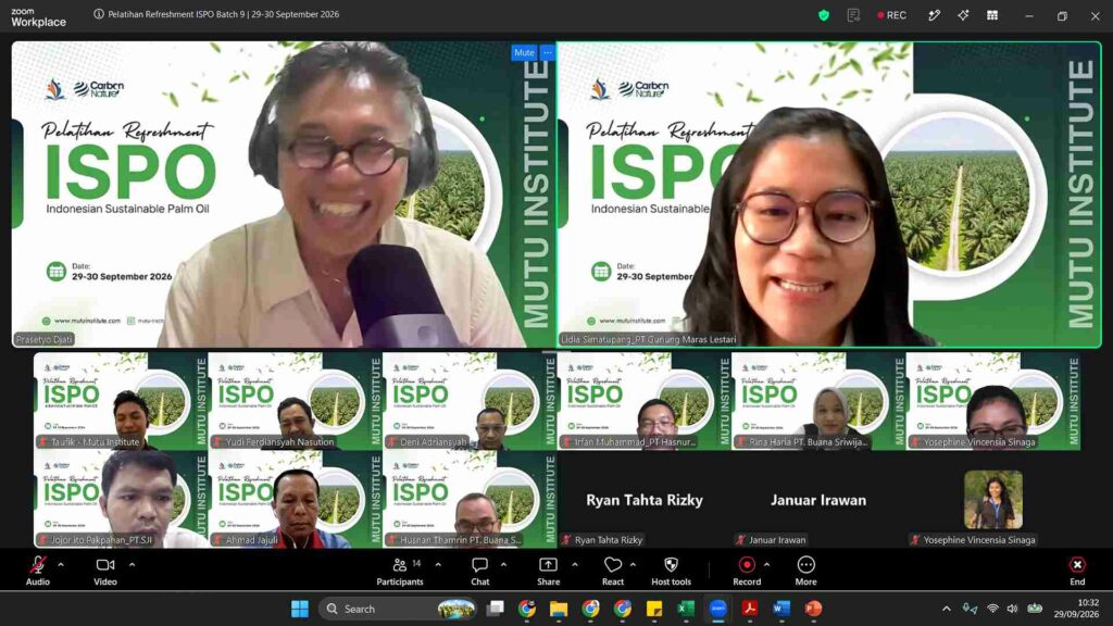 Refreshment ISPO Batch 9 - Mutu Institute -