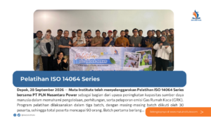 Thumbnail Artikel - Pelatihan ISO 14064 Series Mutu Institute bersama PT PLN Nusantara Power 2026
