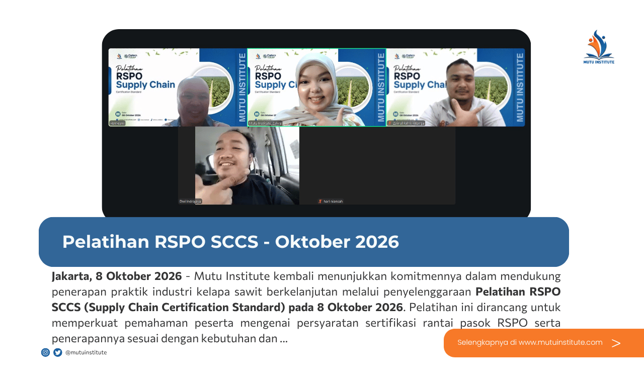 Thumbnail Artikel - Pelatihan RSPO SCCS Oktober 2026