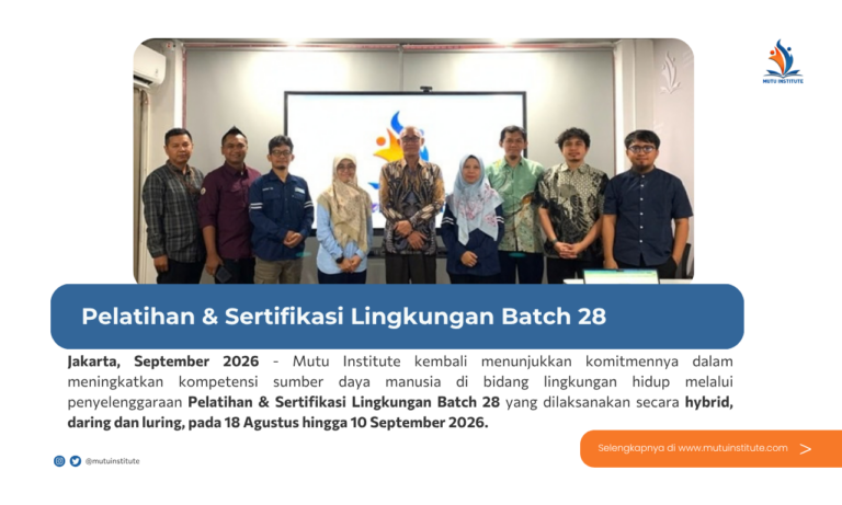 Thumbnail Artikel - Pelatihan & Sertifikasi Lingkungan Batch 28