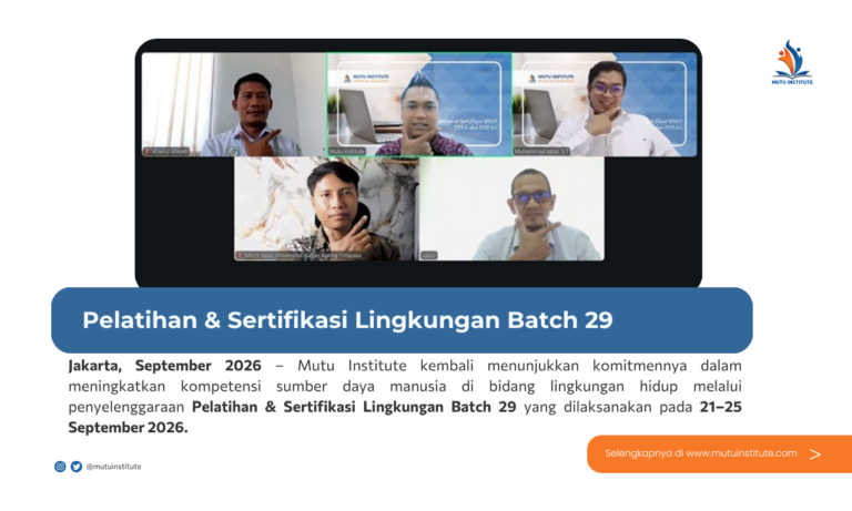 Thumbnail Artikel - Pelatihan & Sertifikasi Lingkungan batch 29