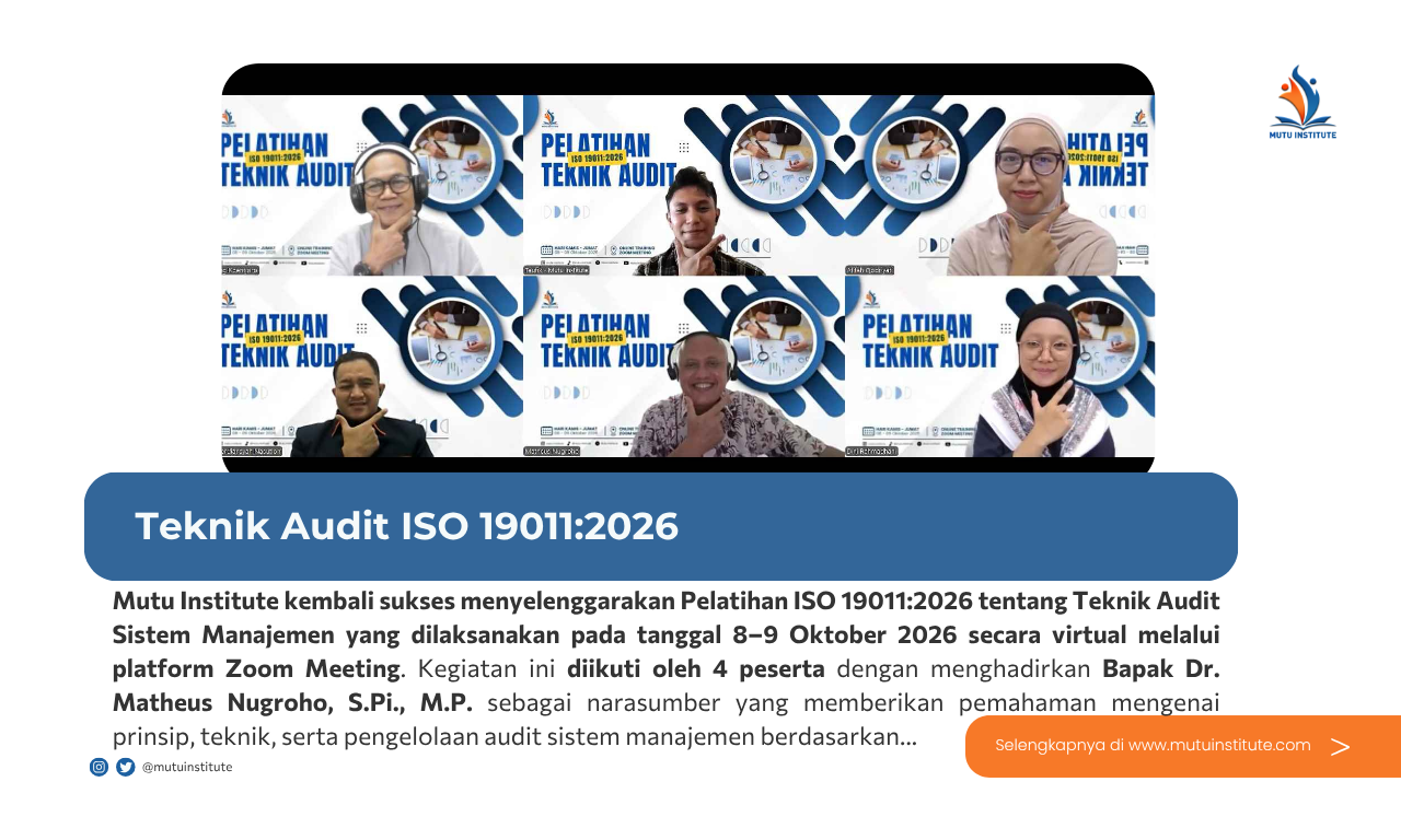 Thumbnail Artikel - Pelatihan Teknik Audit ISO 19011-2025